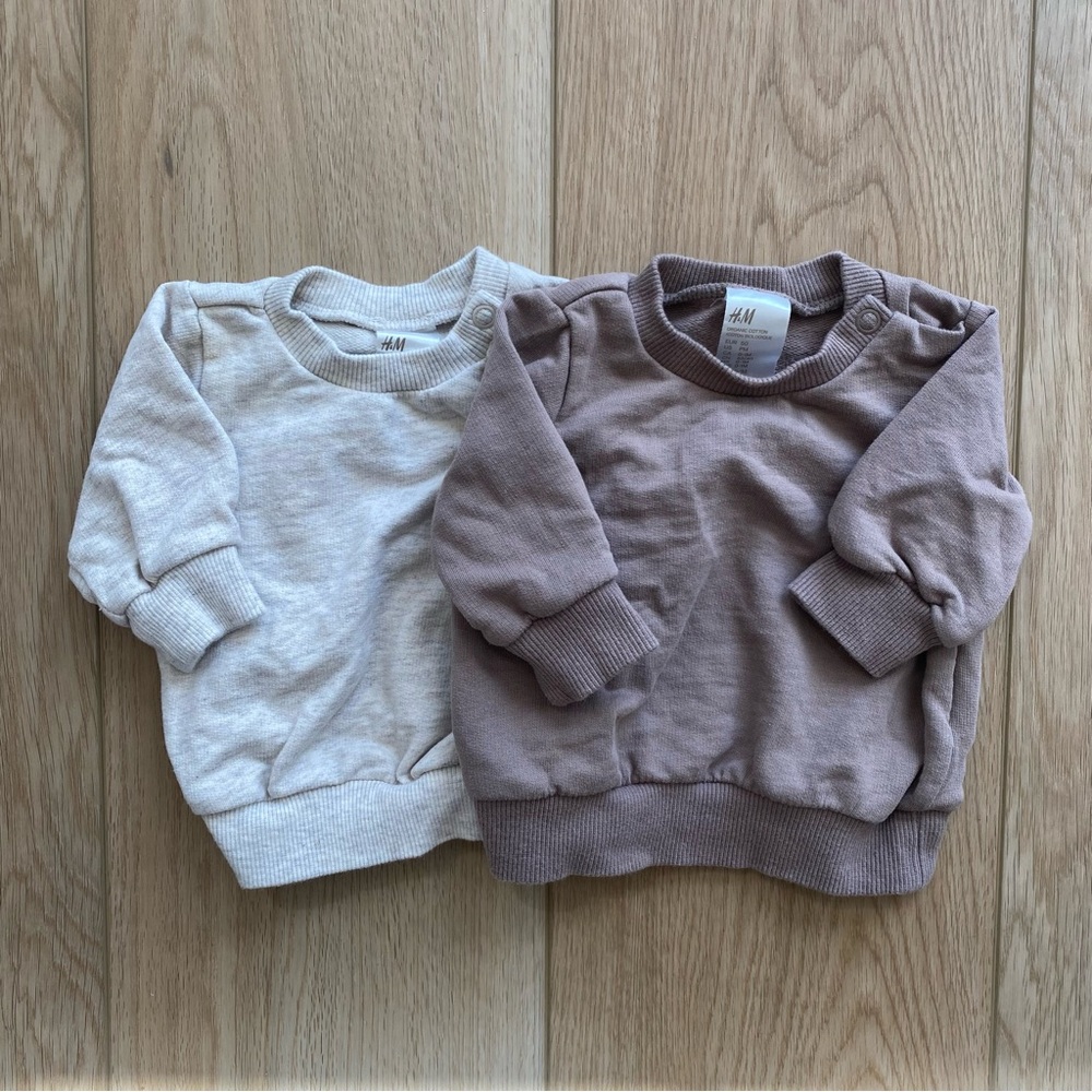 H&M Baby Preemie 2 Pack Sweatshirts